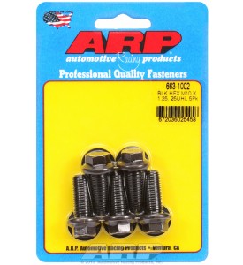 ARP Hardware - M10 x 1.25 x 25 hex black oxide bolts