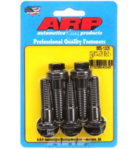 ARP Hardware - M12 x 1.75 x 45 hex black oxide bolts