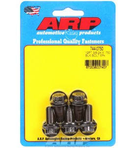 ARP Hardware - 3/8-24 x .750 12pt 7/16 wrenching black oxide bolts