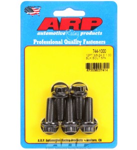 ARP Hardware - 3/8-24 x 1.000 12pt 7/16 wrenching black oxide bolts