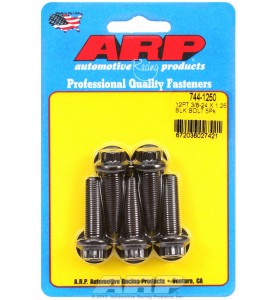 ARP Hardware - 3/8-24 x 1.250 12pt 7/16 wrenching black oxide bolts