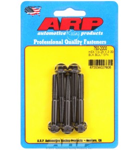 ARP Hardware - 1/4-28 x 2.000 hex black oxide bolts