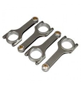 Honda B18C Forged Connecting Rod/ 4340 alloy/ H beam/ ARP 2000 bolts/ C-C Length 138mm (5.433") / BE bore: 48.006mm (1.890")/ BE width: 21.8mm (0.858") / PE bore: 21mm full float/ PE width: 22.9mm (0.900").