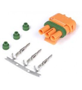 Plug and Pins Only - Delphi 3 pin GM Style MAP Sensor Orange