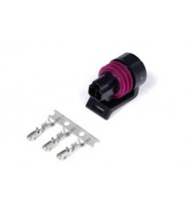 Plug and Pins Only - Matching Set of Deutsch DTM 3 Connectors (7.5 Amp) (includes Male Plug, Female Receptacle/Socket, Wedgelocks, Seals, Male & Female Pins)