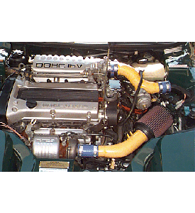 Lotus Elan M100 Turbo - 3" High Flow Cone filter with high flow inlet pipe