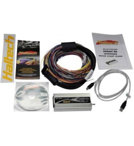 Haltech Platinum Sport 2000 Autospec Universal Wire-in Harness Kit Long
2.5m/8ft with 6 circuit Haltech fuse box with lid.  Includes fuses, 4 relays and pins to use the spare 2 circuits (includes
CD and USB coms cable)