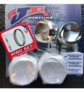 M20 Stroker pistons that will suit - a 2.7 crank, 10.5/1 compression, 135mm rod and 0.5 oversized.  731 Head !!!!