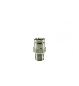 1/8" NPT to Straight 1/4" pushloc stainless steel