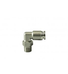 1/8" NPT to 90 Degree 1/4" pushloc stainless steel