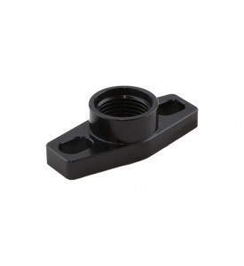 Billet AN-8 orb Turbo Drain adapter with Silicon O-ring. 38 - 44mm slotted hole center - small frame universal fit.