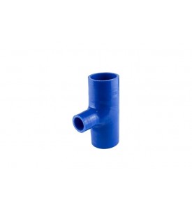 Hose Tee 2.00" ID 1.00" spout - Blue