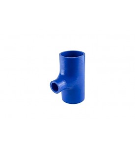 Hose Tee 2.50" ID 1.00" spout - Blue