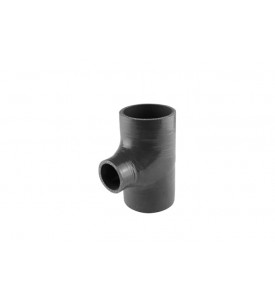 Hose Tee 2.75" ID 1.50" spout - Black