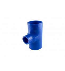 Hose Tee 3.00" ID 1.5" spout - Blue