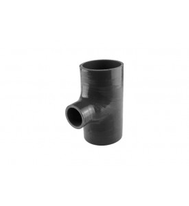 Hose Tee 3.00" ID 1.5" spout - Black