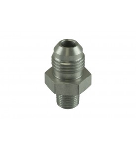 Clear, -6 AN Flare to 1/8 NPT Male Straight