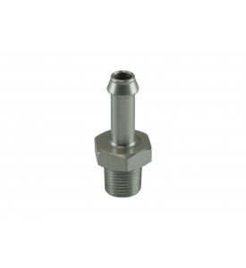 Clear, 6mm / 1/4" Hose End to 1/8 NPT Male Straight
