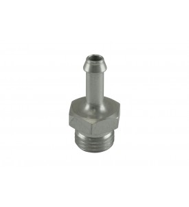 Clear, 6mm / 1/4" Hose End to -6 AN ORB Male Straight
