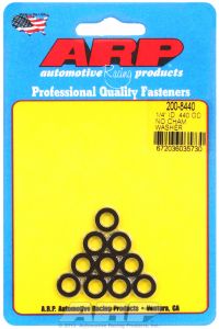 ARP Hardware - 1/4 ID .440 OD no chamfer black washers