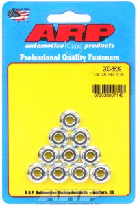 ARP Hardware - 1/4-28 hex nut kit