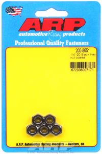 ARP Hardware - 1/4-28 black coarse hex nut kit