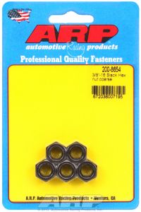 ARP Hardware - 3/8-16 black coarse hex nut kit