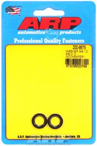 ARP Hardware - 3/8 ID 5/8 OD machined chamfer black washers