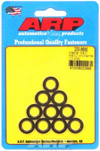 ARP Hardware - 3/8 ID 5/8 OD machined chamfer black washers