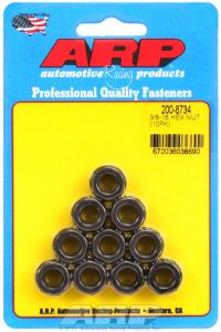 ARP Hardware - 3/8-16 black hex nut kit