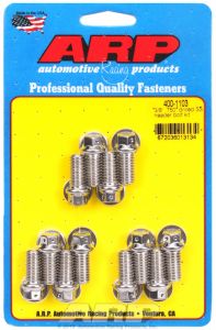 ARP Hardware - 3/8 x .750 drilled SS header bolt kit