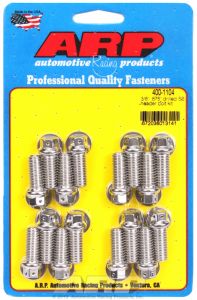 ARP Hardware - 3/8 x .875 drilled SS header bolt kit