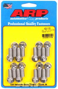 ARP Hardware - 3/8 x .750 drilled SS header bolt kit