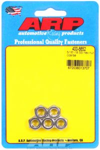 ARP Hardware - 5/16-18 SS coarse hex nut kit