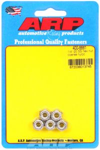 ARP Hardware - 1/4-20 SS coarse nyloc hex nut kit