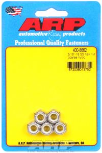 ARP Hardware - 5/16-18 SS coarse nyloc hex nut kit