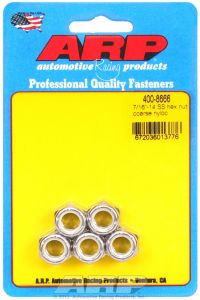 ARP Hardware - 7/16-14 SS coarse nyloc hex nut kit