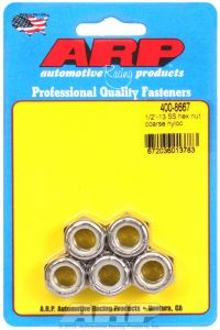 ARP Hardware - 1/2-13 SS coarse nyloc hex nut kit