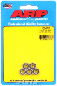 ARP Hardware - 1/4-28 SS fine hex nut kit