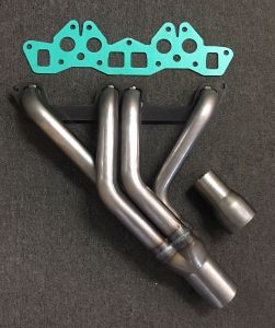 Z Car and 510 Headers: 510 Shorty Header for use with L20 or other tall blocks with collector and manifold gasket