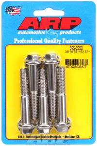 ARP Hardware - 3/8-16 x 2.250 hex 7/16 wrenching SS bolts