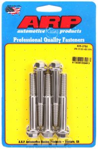 ARP Hardware - 3/8-16 x 2.750 hex 7/16 wrenching SS bolts