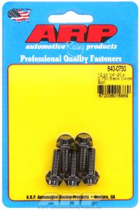 ARP Hardware - 1/4-20 x 0.750 12pt black oxide bolts