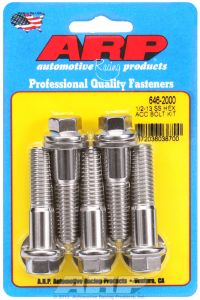 ARP Hardware - 1/2-13 X 2.000 hex SS bolts
