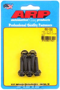 ARP Hardware - 1/4-20 X 1.000 hex black oxide bolts