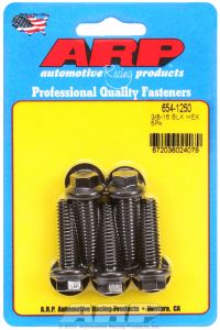 ARP Hardware - 3/8-16 x 1.250 hex 7/16 wrenching black oxide bolts