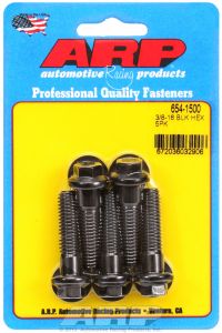 ARP Hardware - 3/8-16 x 1.500 hex 7/16 wrenching black oxide bolts