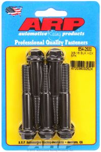 ARP Hardware - 3/8-16 x 2.500 hex 7/16 wrenching black oxide bolts