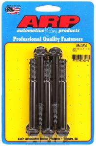 ARP Hardware - 3/8-16 x 3.500 hex 7/16 wrenching black oxide bolts
