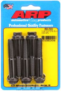 ARP Hardware - 7/16-14 X 2.500 hex 1/2 wrenching black oxide bolts